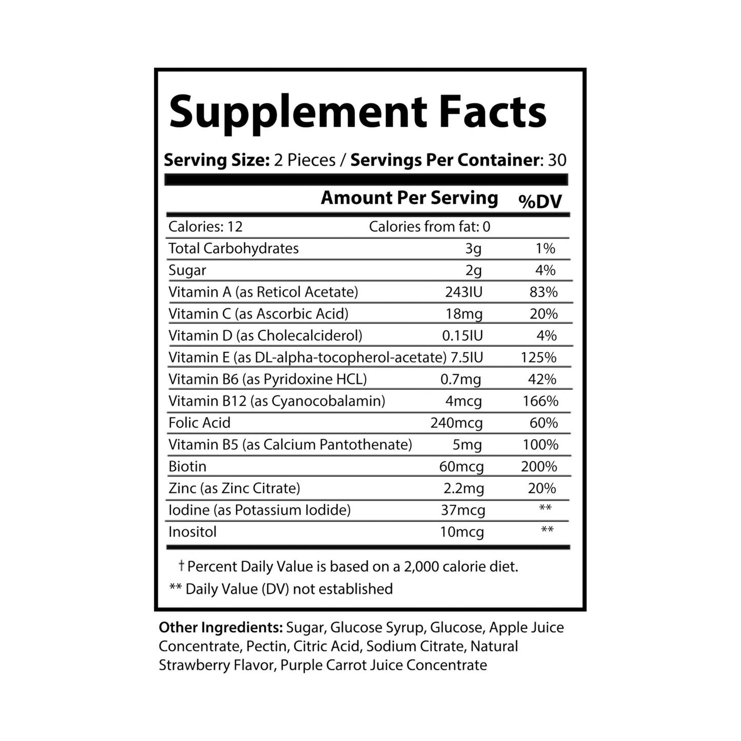 Boosted Multivitamin Gummies (60 Gummies)